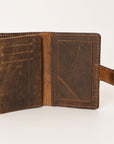 OHLAY WALLET Hand Tooled Genuine Leather women bag western handbag purse