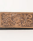 OHLAY WALLET Hand Tooled Hair-on Genuine Leather women bag western handbag purse