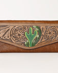OHLAY WALLET Hand Tooled Hair-on Genuine Leather women bag western handbag purse