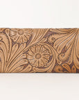 OHLAY WALLET Hand Tooled Hair-on Genuine Leather women bag western handbag purse