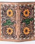 Hand Tooled Genuine Leather Western Purse For Women Vegetable Tanned Quality Cowhide