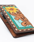 OHLAY WALLET Hand Tooled Genuine Leather women bag western handbag purse