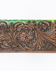 OHLAY WALLET Hand Tooled Genuine Leather women bag western handbag purse
