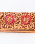 OHLAY WALLET Hand Tooled Genuine Leather women bag western handbag purse
