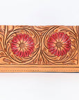 OHLAY WALLET Hand Tooled Genuine Leather women bag western handbag purse