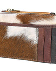 OHLAY SKBZ108B Coin Purse Hair-On Genuine Leather women bag western handbag purse