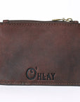OHLAY SKBZ108C Coin Purse Hair-On Genuine Leather women bag western handbag purse
