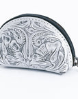 American Darling Coin Purse Hand Tooled Genuine Leather Women Bag Western Handbag Purse