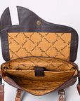 ADBG1206 American Darling Hand Tooled Hair On Genuine Leather Women Bag Western Handbag Purse
