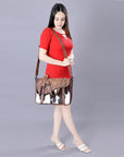 ADBG1206 American Darling Hand Tooled Hair On Genuine Leather Women Bag Western Handbag Purse