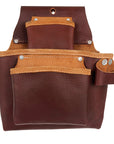 HILASON Leather Tool Bag Construction Handyman Farmers Organizer Storage Bags For Men Electrician Tools Home & Wood Work