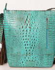 ADBG1216 American Darling Crocodile Embossed Genuine Leather Women Bag Western Handbag Purse