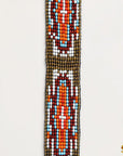 HILASON Beaded American Style Western Cowgirl Handmade Hatband Tan