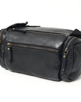 Spaghetti Western Swc400Blk Duffel Vintage Handmade Drum Dyed Genuine European Cowhide Leather Women Bag Western Handbag Purse