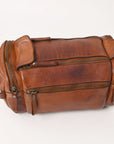 Spaghetti Western Swc400Cg Duffel Vintage Handmade Drum Dyed Genuine European Cowhide Leather Women Bag Western Handbag Purse
