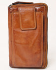 Spaghetti Western Swc432Cg Coin Purse Vintage Handmade Drum Dyed Genuine European Cowhide Leather Women Bag Western Handbag Purse