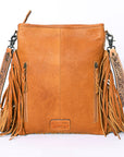 American Darling Messenger Hand Tooled Hair On Genuine Leather Women Bag Western Handbag Purse