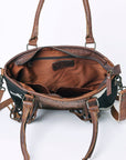 OHLAY KBG235 TOTE Hand Tooled Hair-on Genuine Leather women bag western handbag purse