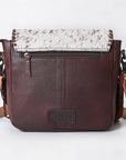 OHLAY MESSENGER Hair-on Genuine Leather women bag western handbag purse