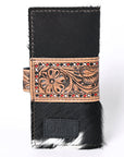 OHLAY KBG238 Coin Purse Hand Tooled Hair-On Genuine Leather women bag western handbag purse