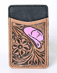 OHLAY KBG240 Card-Holder Hand Tooled Genuine Leather women bag western handbag purse