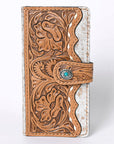 OHLAY KBG241 Coin Purse Hand Tooled Hair-On Genuine Leather women bag western handbag purse