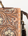 American Darling ADBGA423 Hand Tooled Hair-On Genuine Leather Women Bag Western Handbag Purse
