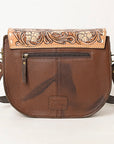 American Darling ADBGA424 Hand Tooled Hair-On Genuine Leather Women Bag Western Handbag Purse