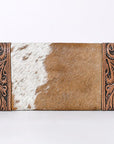 OHLAY KBG257 Coin Purse Hand Tooled Hair-On Genuine Leather women bag western handbag purse