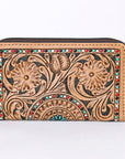 OHLAY KBG267 Coin Purse Hand Tooled Genuine Leather women bag western handbag purse