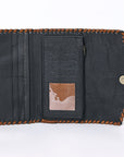 OHLAY KBG273 Coin Purse Embossed Genuine Leather women bag western handbag purse
