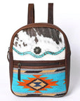 OHLAY SKBG284 Backpack Upcycled Wool Embossed Hair-On Genuine Leather women bag western handbag purse