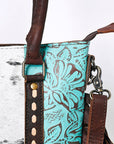 OHLAY KBG286 TOTE Embossed Hair-on Genuine Leather women bag western handbag purse