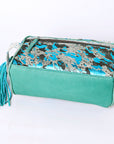 OHLAY TOILETRY Hair-on Genuine Leather women bag western handbag purse