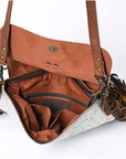 OHLAY KBG288 Cross Body Embossed Hair-On Genuine Leather women bag western handbag purse