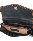 OHLAY Coin Purse Embossed Genuine Leather Women Bag Western Handbag | for Cute