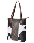 OHLAY KBG296 TOTE Embossed Hair-on Genuine Leather women bag western handbag purse