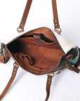 OHLAY KBG308 TOTE Embossed Hair-on Genuine Leather women bag western handbag purse