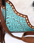 OHLAY KBG308 TOTE Embossed Hair-on Genuine Leather women bag western handbag purse