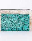 OHLAY KBG310 Coin Purse Embossed Hair-On Genuine Leather women bag western handbag purse