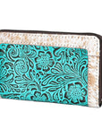OHLAY KBG310 Coin Purse Embossed Hair-On Genuine Leather women bag western handbag purse