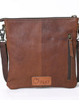 OHLAY KBG312 Cross Body Embossed Hair-On Genuine Leather women bag western handbag purse