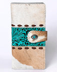 OHLAY KBG318 Coin Purse Embossed Hair-On Genuine Leather women bag western handbag purse