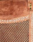 Never Mind Nmbgm135B Tote Vintage Handmade Genuine Cowhide Leather Women Bag Western Handbag Purse