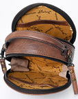 American Darling Canteen Hand Tooled Genuine Leather Women Bag Western Handbag Purse