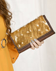 American Darling ADBG1223 Wallet Hair On Genuine Leather women bag western handbag purse