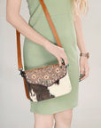American Darling Small Crossbody Hair On Genuine Leather Women Bag Western Handbag Purse