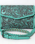 American Darling Hand Tooled Genuine Leather Women Bag Western Handbag Purse