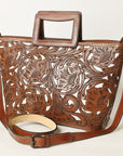 OHLAY KBG324C TOTE Hand Tooled Genuine Leather women bag western handbag purse