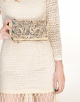 OHLAY WALLET Hand Tooled Genuine Leather women bag western handbag purse